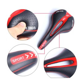 Bicycle Saddle, For Sports, Painless, Lightweight, Cycling Saddle, Soft Saddle, Perforation, Cushion, Breathable, Reduced Pressure, Easy Installation, Road Bike, Yellow