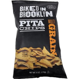 Baked In Brooklyn Pita Chips Always Baked 0g Trans Fat No Cholesterol Certified Kosher - Multigrain 6 oz 6 pack