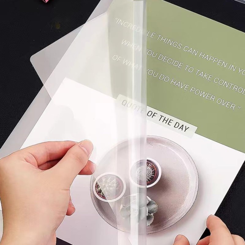 ATB-Foger 24Pcs Plastic Clear Document Folders Clear Plastic Wallets Clear