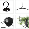 ABETREE Hanging Planter for Indoor Outdoor Plants Metal Mid Century