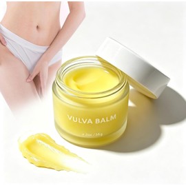 Crema humectante para vulva, Crema Vulvar Reparadora 56g con Probióticos, Aceite de Oliva y Aguacate para Aliviar Picor y Ardor en Zona Íntima Fem