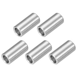 QUARKZMAN Pack of 5 Spacer Sleeves Stainless Steel 8 mm ID x 12 mm OD x 25 mm L 304 Stainless Steel Round Spacers without Thread Columns for Screws 5/16 Inch or M8