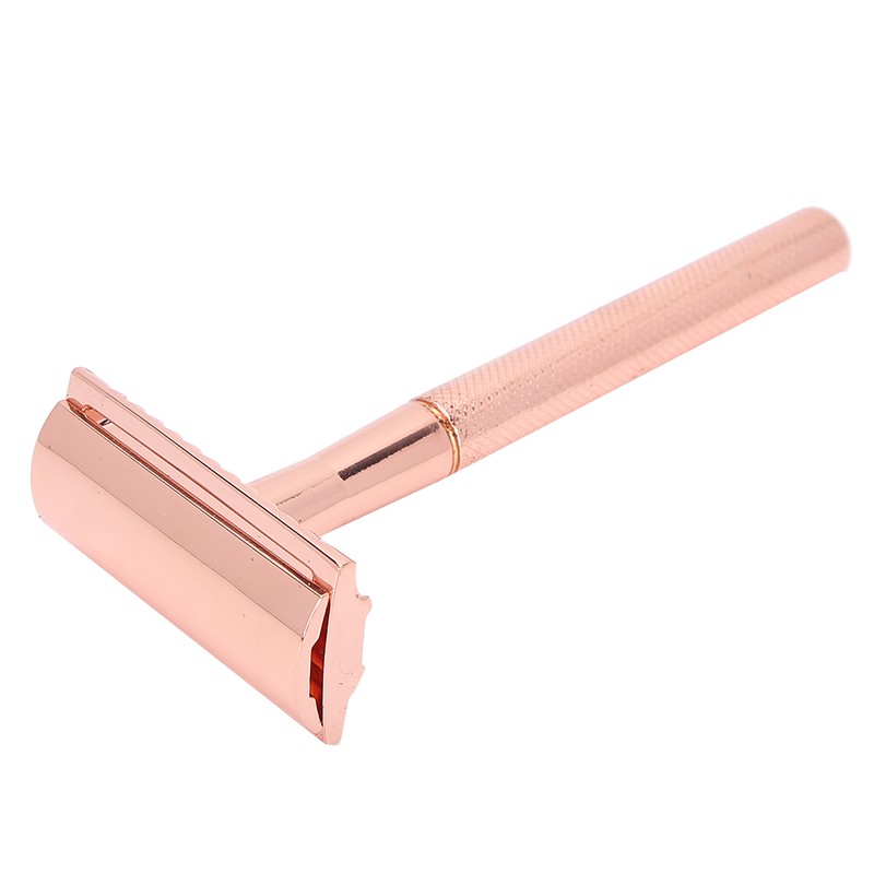 Men Manual Razor Zinc Alloy NonSlip CloseFitting DoubleSided Blade Shaving