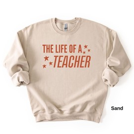The Life of a Teacher Shirt Back to School Graphic Tee for Women Elementary Preschool First Grade (Teacher)