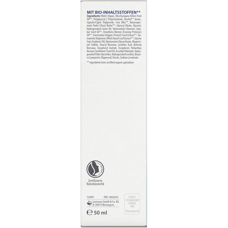 lavera Neutral Face Cream, Sensitive & Moisturising, 50 ml