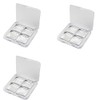 Eyeshadow Case, Transparent Color, Easy to Clean, 4 Frame Design,