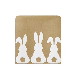 CosyBright Dining Room Chair Covers Back Slipcover Set of 4, Easter Bunny Rabbit Animal Stretch Chair Protector for Kitchen Hotel Restaurant Home Decor Removable Washable Chair Slipcover