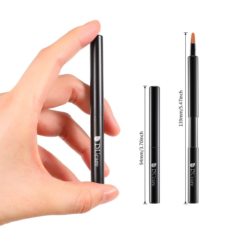 DUcare Lip Brush, Sliding Makeup Brush, Portable, Extendable, For Lip