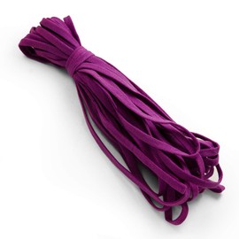 Trims by The Yard 1/4" Ultra Soft Knit Elastic Band, Premium Material, Durable Knitted Elastic Cord for Sewing, Easy to Use, Versatile Sewing Supplies, 10-Yard Cut, Purple