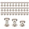 75 Sets Silvery Chicago Screws Assorted Kit 1/4 3/8 1/2
