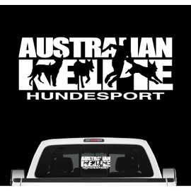 siviwonder Australian Kelpie Dog Sport Car Sticker Dog Film Sheepdog Barb Colour White Size 20 cm