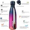 BJPKPK Insulated Water Bottle 17oz Stainless Steel Water Bottles Metal