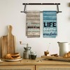 CIOJUNE Lake Kitchen Towels 2 Set, Rustic Dish Towels with