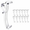 12 Pcs 2.5'' Clear Plastic Blind Clips Valance Clips, Valance