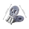 10 Pcs/Set Skull Shape Fashion Hollow Metal Binder 1 inch