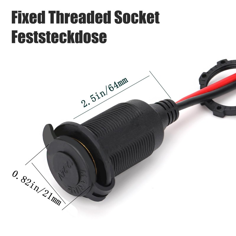Dongge 12V/24V Expansión de socket Conector de Abrazaderas con batería