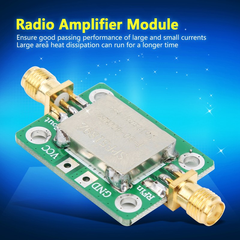 RF Amplifier Module Power FM Radio Signal Broadband Low Noise