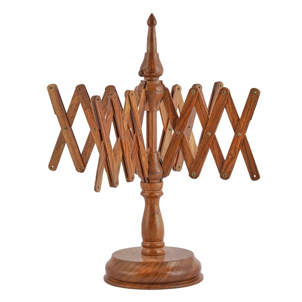 Bhartiya Handicrafts Rosewood Table Top Yarn Swift | Hand Operated