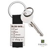 PAKADI Keyring with Engraving "Du bist Mein ... Engel Zuhause