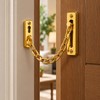 Stainless Steel Door Chain Lock, Heavy Duty Spring Loaded Press