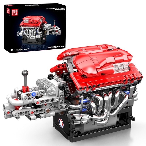 Mould King 10226 V12 Engine Building Toy - Build Your