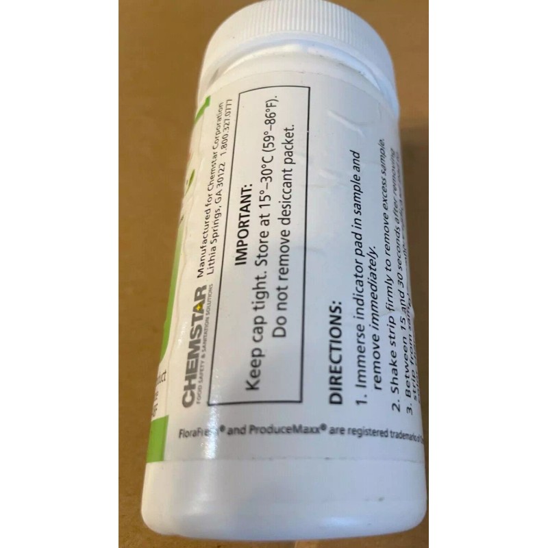 CHEMSTAR FLORAL FRESH CHEMSTAR Test Strips 100 Strips PRODUCEMAXX SOLUTIONS