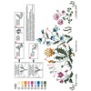 KAMACA Decorative Flower Meadow Embroidery Kit 80 x 80 cm