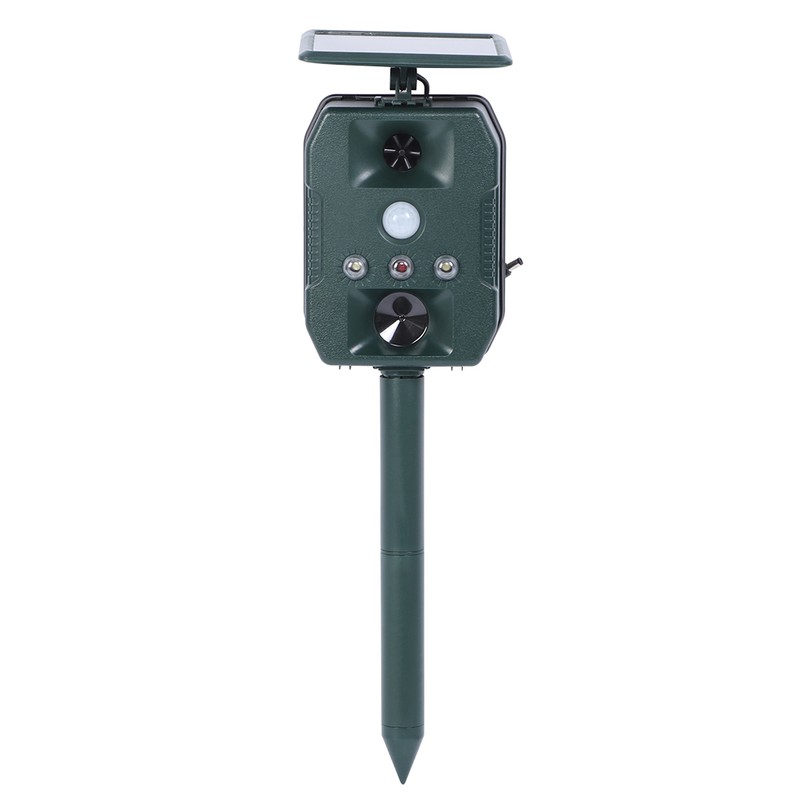 Outdoor Solar Power Animal Repellent Garden Ultrasonic Infrared Induction Bird