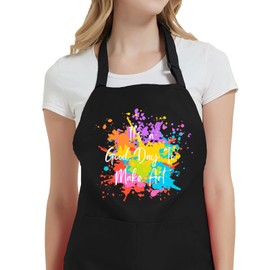 Jpayxese Art Aprons for Painting with Pockets, Art Teacher Gifts for Artists Painters, Artist Smocks for Women Men Teacher Appreciation Gifts for Christmas Thanksgiving