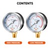 Roastove Low and High Pressure Gauges for Acetylene Regulator 0-30