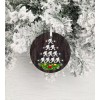 Twisted R Design Bigfoot Christmas Tree Round Ceramic Christmas Ornament