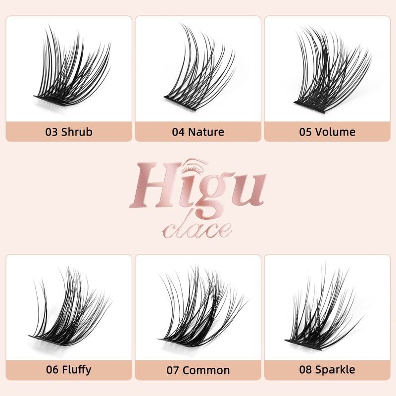 Lash Clusters DIY Eyelash Extensions 144 Pcs Cluster Eyelash Extensions