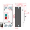 Heschen Molded Case Circuit Breaker, HSM1PV-125 2 Poles DC550V Solar