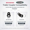 Coupler Attachments for Instep and Schwinn Bike Trailers, Flat Coupler