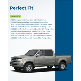 LUJUNTEC Gray Interior Door Handle - Rear Passenger Side | Direct Replacement for 2000-2006 for Toyota Tundra | Replaces OE #69207-0C010-B1 |OEM Quality