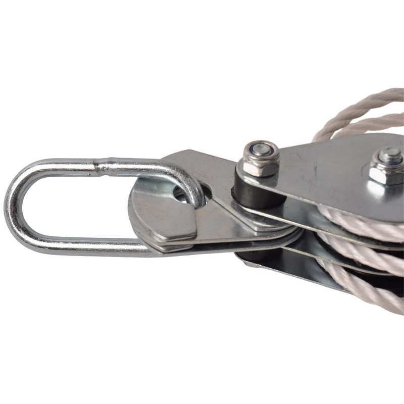 Pulley Load Capacity 180 kg 20 m Nylon Rope Six