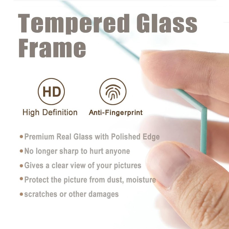 KTKDE 5x7 Picture frame Set of 4,Wine red Wood Grain