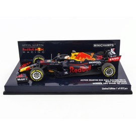 Minichamps 410201733 1:43 Aston Martin Red Bull Racing RB16-Max Verstappen-Winner Abu Dhabi GP 2020 Collectible Miniature Car, Multicoloured