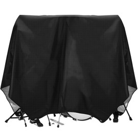 MUTUSHI Drum Dust Cover Protective Cover - Suitable for Most Drum Frames, with Sewing Rings Heavy-duty Oxford Cloth Drum Cover (80 "* 108" Black)