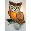 Stained Glass Owl Night Light – Real Glass with Silver