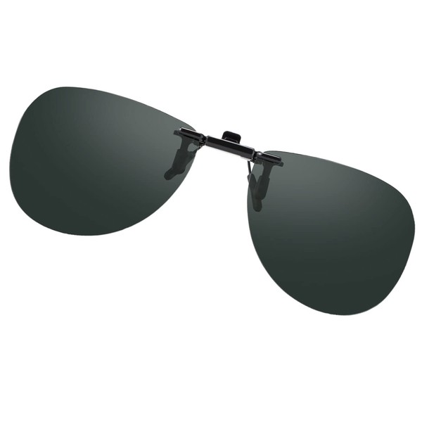 SOXICK Clip-on Polarized Sunglasses, Sunglasses, Over Glasses, Clip, One-Touch Attachment,
