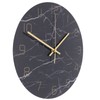 Wall Clock Nordic Decorative Marble Printing Mute Round Hanging Clock