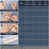 ThunderFit - Anillo de silicona para hombre, borde escalonado, alianza