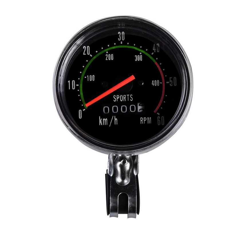 Cycle Mechanical Speedometer Accurate Universal Round Cycling Odometer for 26
