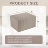 sourcing map Stretch Foot Stool Cover Stripe Square Foot Stool
