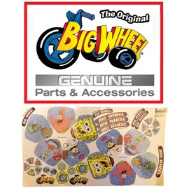 Set of Spongebob Squarepants Decals for The Classic Original Big Wheel, Original Replacement Part