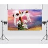 Vohado He is Risen Photo Booth Backdrop Easter Christian Cross