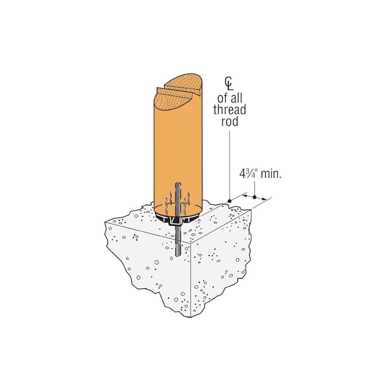 Simpson Strong-Tie PBV10-10" Hidden Standoff Post Base