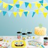32Ft Cartoon Sponge Party Decorations Yellow Blue Flowers and Bubble