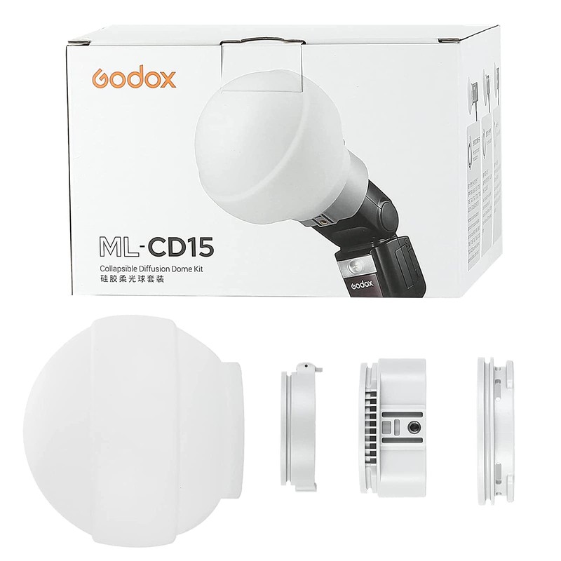 Godox ML-CD15 Kit difusor de cúpula para luz de Flash,